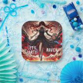 アニメが炎を駆り立て、嵐を受け入れカスタムる ペーパープレート (パーティー)