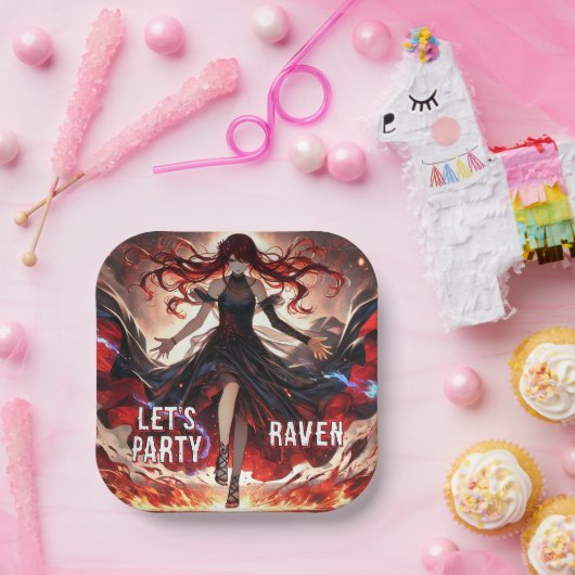 アニメが炎を駆り立て、嵐を受け入れカスタムる ペーパープレート (パーティー)