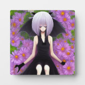 アニメこうもりガールインピンクフローラガーデン フォトプラーク (正面)