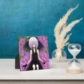 アニメこうもりガールインピンクフローラガーデン フォトプラーク (インサイチュ)