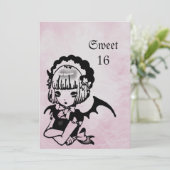 アニメこうもりガールゴシックファンタジースウィート16誕生日 招待状 (スタンド正面)