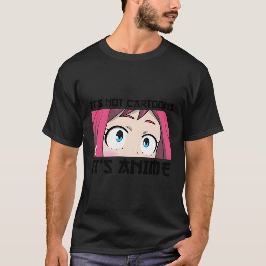 アニメじゃないアニメおもしろいの恋人Gif Tシャツ (正面)