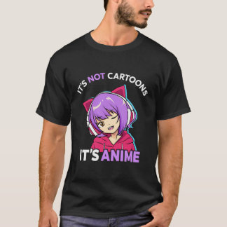 アニメじゃないアニメ女の子のマンガ10代の女 Tシャツ