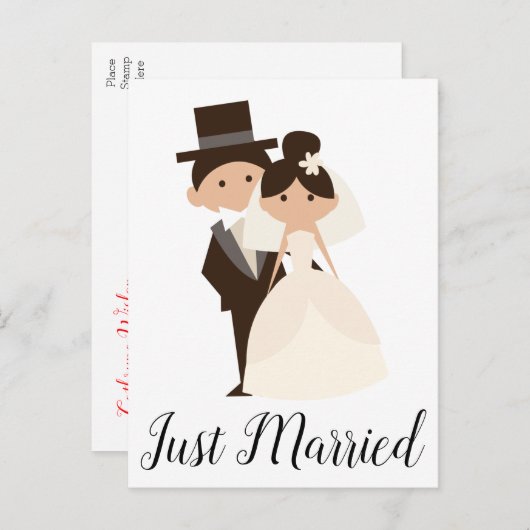 アニメたった今結婚しました新婦結婚ズ 案内ポストカード (正面/裏面)