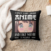 アニメとか好きっ気にての日本アニメガール クッション (ブランケット)