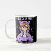 アニメとか気に好きのアニメ女の子 コーヒーマグカップ (左)