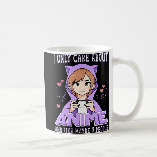アニメとか気に好きのアニメ女の子 コーヒーマグカップ (右)