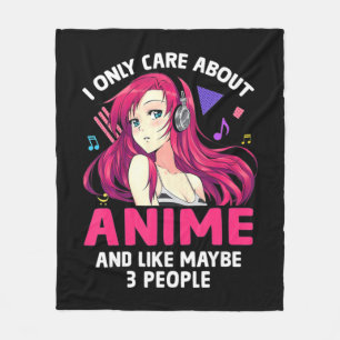 アニメとか気に好きのアニメ女の子 フリースブランケット