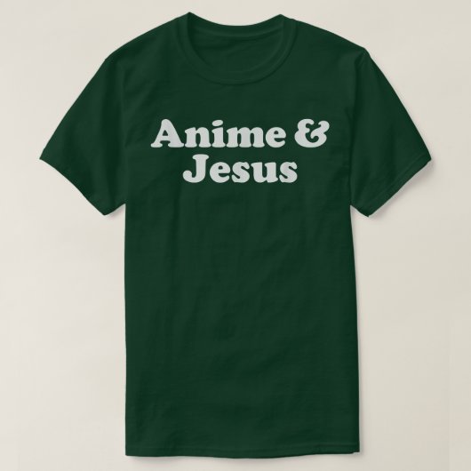 アニメとイエスのかわいい  Tシャツ (デザイン正面)
