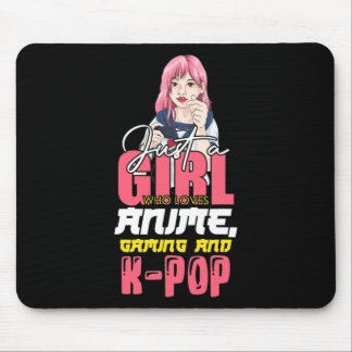 アニメとゲームが大好きな女の子 ギャルゲー マウスパッド