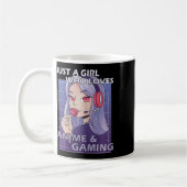 アニメとゲームが好きな女の子 コーヒーマグカップ (左)