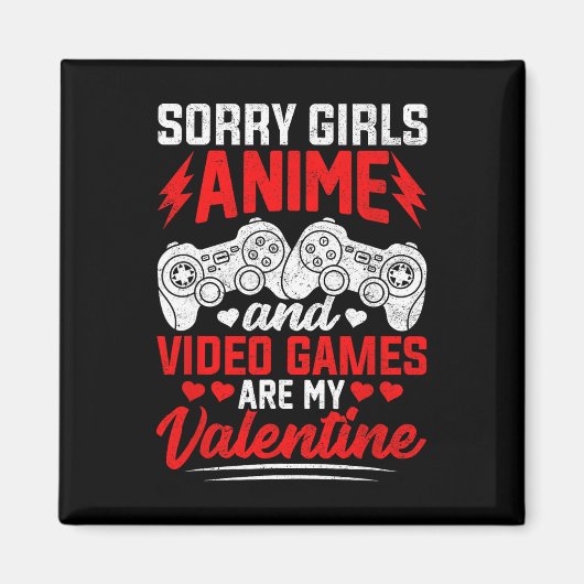 アニメとゲームが私のバレンタイン マグネット (正面)