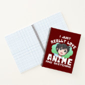 アニメとスケッチが大好き ノートブック (内部)