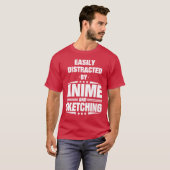 アニメとスケッチに夢中になりがちなお友達 Tシャツ (正面フル)