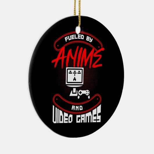 アニメとテレビゲームのゲーマー引用文 セラミックオーナメント (右)