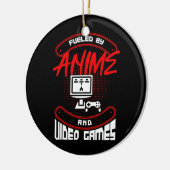 アニメとテレビゲームのゲーマー引用文 セラミックオーナメント (左)