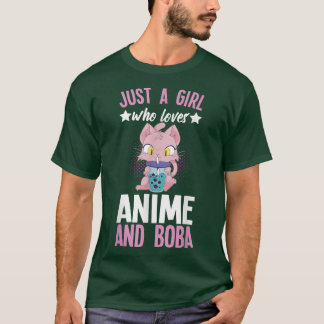 アニメとボバ漫画アニメのものアニメの女の子 Tシャツ