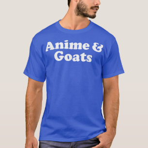 アニメとヤギとヤギのかわいいTシャツ Tシャツ