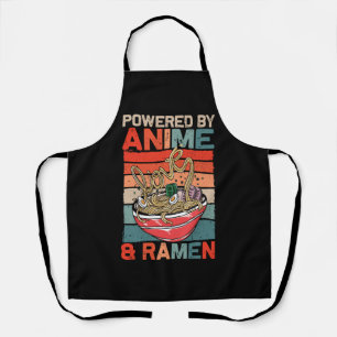 アニメとラーメンで動くアニメ麺が大好き日本 エプロン