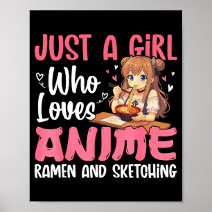 アニメとラーメンとスケッチが好きな女の子, J ポスター