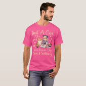 アニメとラーメン犬とタピオカとスケッチが好きな女の子 Tシャツ (正面フル)
