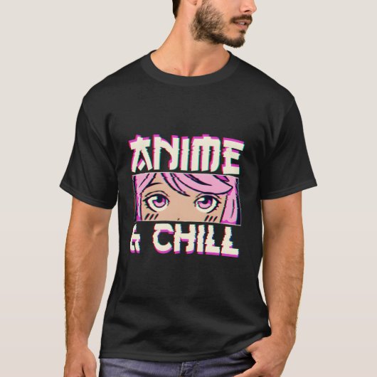 アニメと寒さ Tシャツ (正面)