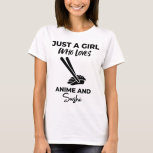 アニメと寿司が大好きな少女 過去記事 Tシャツ