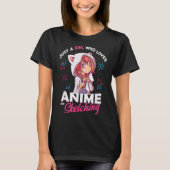 アニメと絵を描くのが大好きな女の子 Tシャツ (正面)