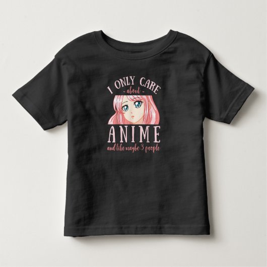 アニメと、たぶん3人くらいしか興味がない トドラーTシャツ (正面)