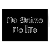 アニメなし生活用挨拶状 (正面横)