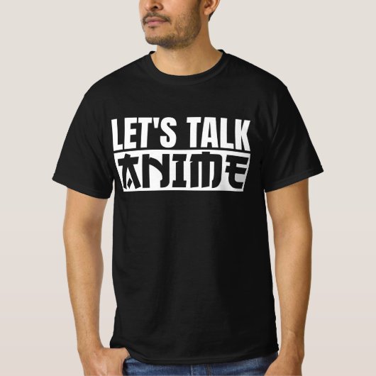 アニメについて語ろうTシャツ Tシャツ (正面)