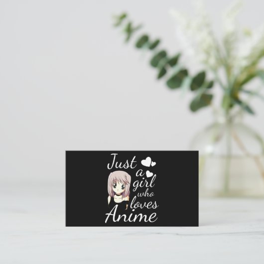 アニメのかわいいコスプレが大好きな女の子だけ 名刺 (スタンド正面)