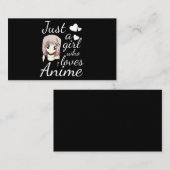 アニメのかわいいコスプレが大好きな女の子だけ 名刺 (正面/裏面)