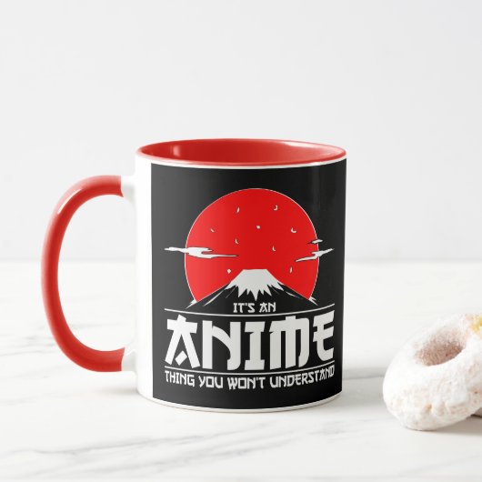 アニメのことはわからないよね マグカップ (ドーナツ)