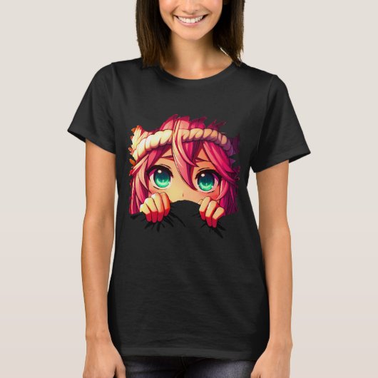 アニメのぞき見 Tシャツ (正面)