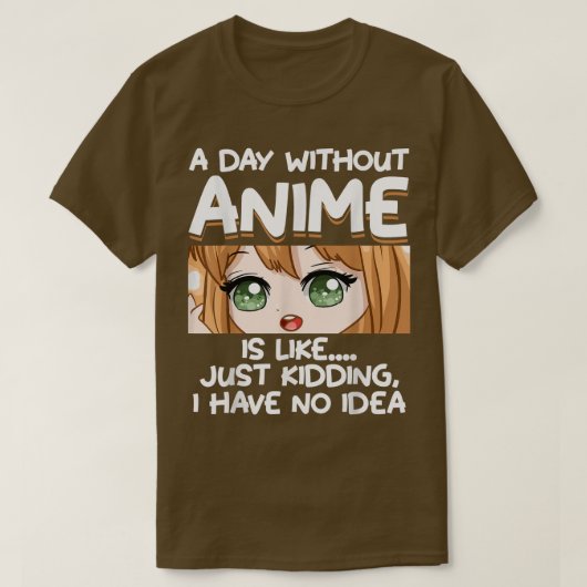 アニメのない日 Tシャツ (デザイン正面)