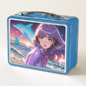 アニメのイルカ メタルランチボックス (裏面)