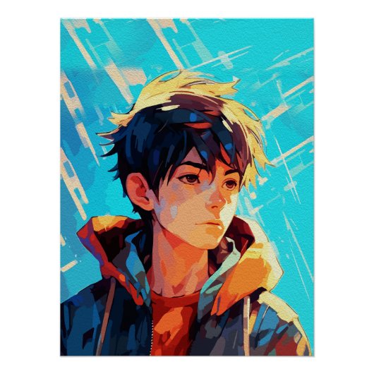 アニメのウォールアート 男子18 ポスター (正面)