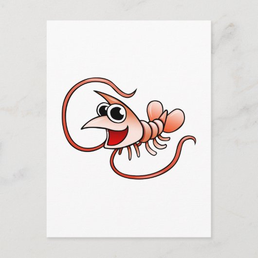 アニメのエビ ポストカード (正面)