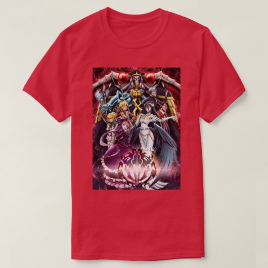 アニメのオーバーロード Tシャツ (デザイン正面)