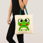 アニメのカエル トートバッグ (正面(商品))