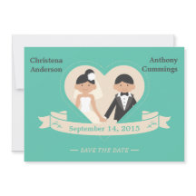 アニメのカップルがお知らせするSave The Date（カリフォルニア州）