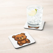 アニメのクマイラストレーション コースター (右側)