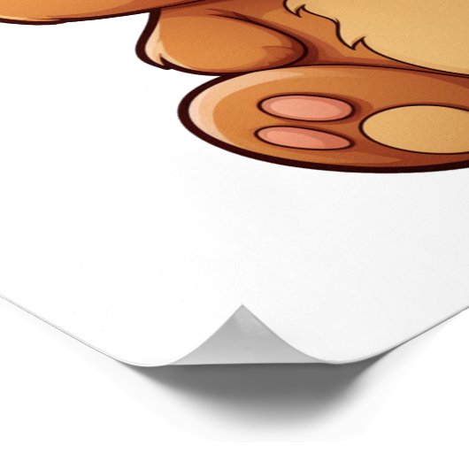 アニメのクマイラストレーション ポスター (角)