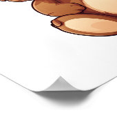 アニメのクマイラストレーション ポスター (角)