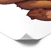 アニメのクマイラストレーション ポスター (角)