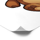 アニメのクマイラストレーション ポスター (角)