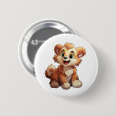 アニメのクマイラストレーション 缶バッジ (正面&裏面)