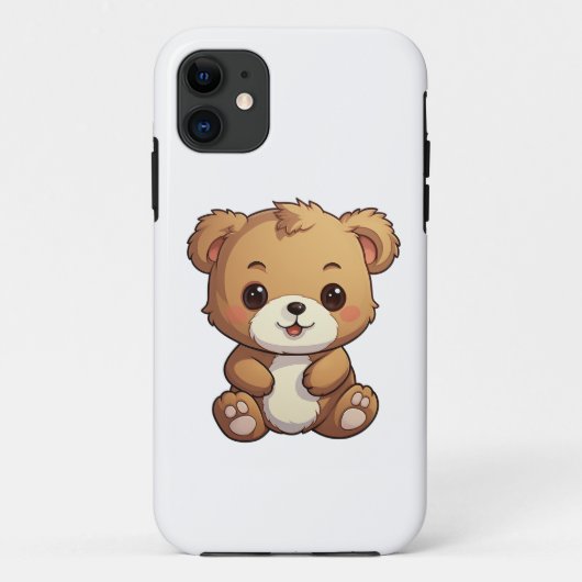 アニメのクマイラストレーション Case-Mate iPhoneケース (裏面)