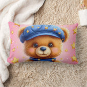 アニメのクマ ランバークッション (ブランケット)